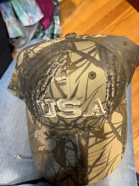 Camo USA Embroidered Baseball Cap